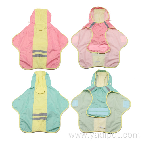 Dog Clothes Reflective Rain Dog Polyester Raincoat